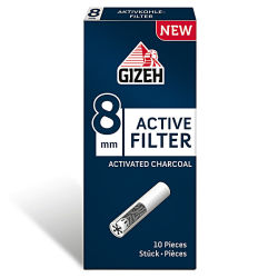 GIZEH Active Filter Aktivkohle 8mm 10er Box